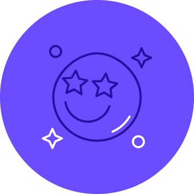 Bir ay simgesinin vektör illüstrasyonu