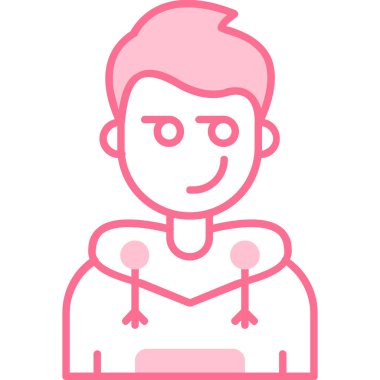 avatar erkek simgesi ana hatlar biçiminde