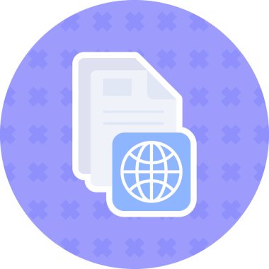 Dosya. Web simgesi basit illüstrasyon