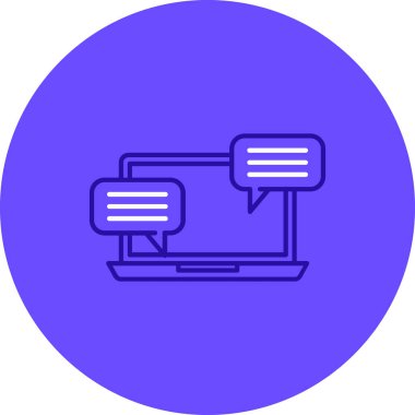 Modern b 'nin vektör illüstrasyonu monitör simgesinden yoksun