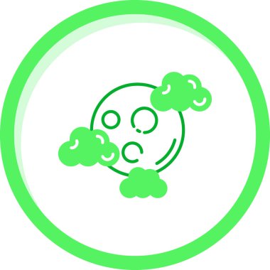 Bir bulut simgesinin vektör illüstrasyonu