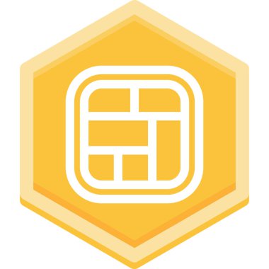 Harf biçimindeki bir harfin vektör simgesi