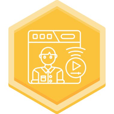 Modern bir simgenin vektör illüstrasyonu