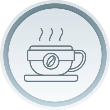 Çay. Web simgesi basit illüstrasyon