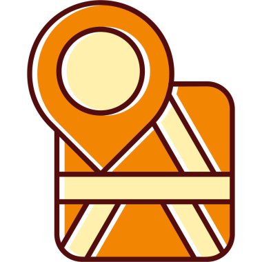 konum pin simgesi, vektör illüstrasyonu