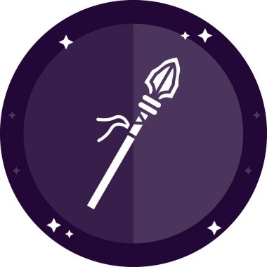 Bir süpürgenin vektör illüstrasyonu