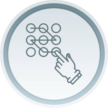 Çember simgesi olan bir el. vektör illüstrasyonu