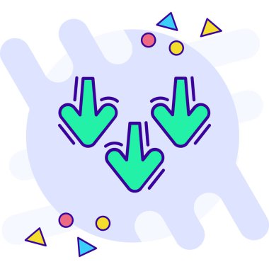 Ok simgesi tasarım vektörü