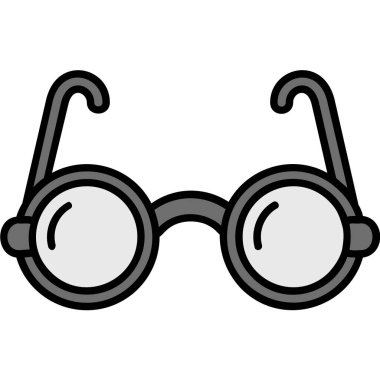 gözlük ikonu vektör illüstrasyonu