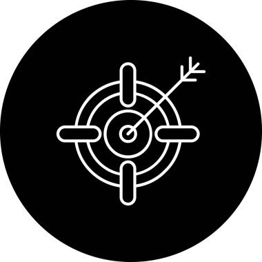 hedef simge vektör illüstrasyonu