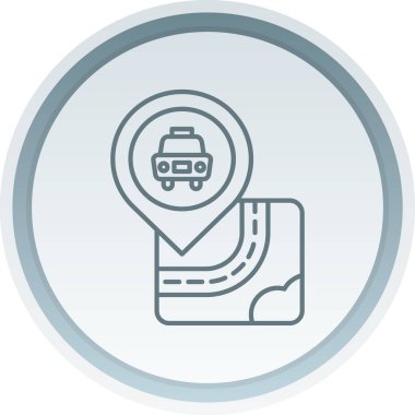 Eşsiz Harita Vektör Kabartma Simgesi