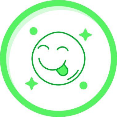 Mutlu yüz simgesi, vektör illüstrasyonu