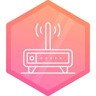 Yönlendirici simgesi, vektör illüstrasyonu