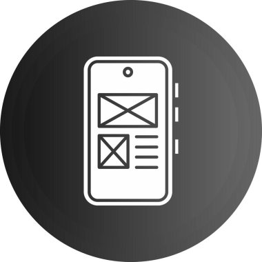 Modern b 'nin vektör illüstrasyonu telefon simgesinden yoksun