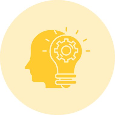 Yaratıcı bir fikir simge vektör çizim