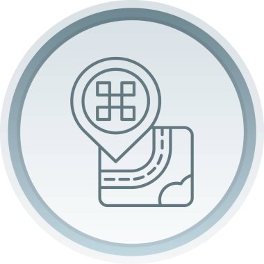 harita simgesi vektör illüstrasyonu