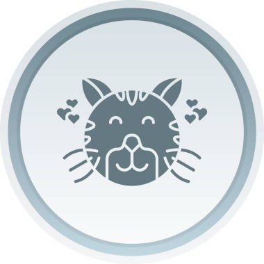 Moda tarzında izole edilmiş hayvan kedi simgesi