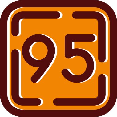 9 numara işareti. vektör.