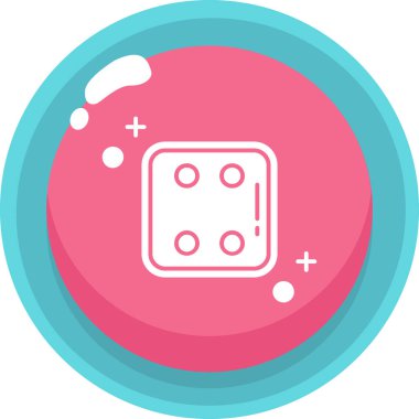 Casino çip vektör simgesi