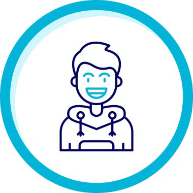 Doktor ikonu. taslak biçim vektör simgesi, ince çizgi ve piktogramlar. Beyaz arka planda ince çizgi işareti var. Web ve mobil