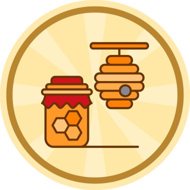 Tatlım. Web simgesi basit illüstrasyon