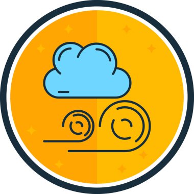 Bulut. Web simgesi basit illüstrasyon