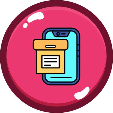 - Telefon. Web simgesi basit illüstrasyon