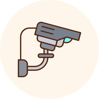 Kapalı devre kamera. Basit simge