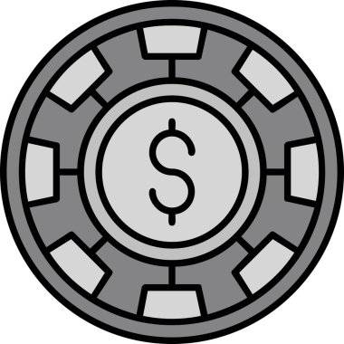 Para için. Web simgesi basit illüstrasyon