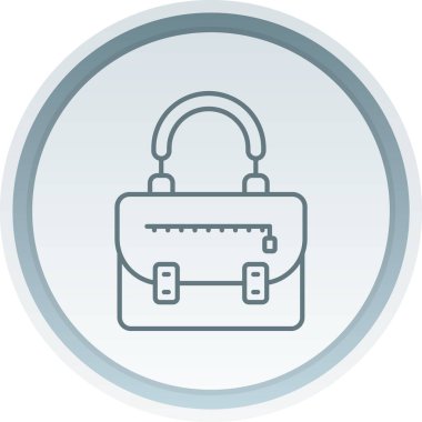 Çanta simgesinin vektör illüstrasyonu