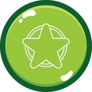 yıldız vektör simgesi modern basit vektör çizimi