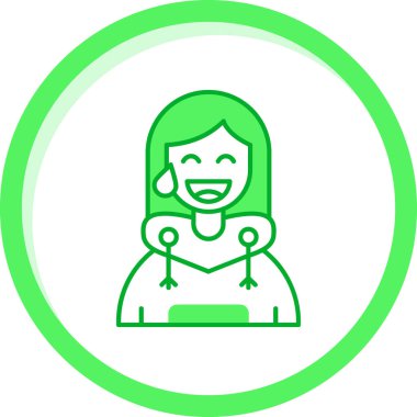 kadın avatar vektör illüstrasyon tasarımı