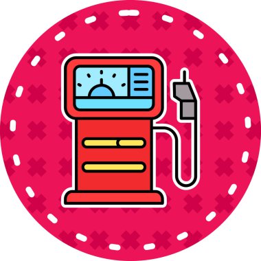 araba motoru simgesi, vektör illüstrasyonu basit tasarım