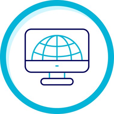 İnternet web simgesi basit tasarım