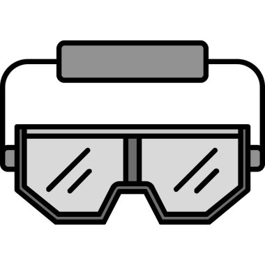 Gözlükler. Web simgesi basit illüstrasyon