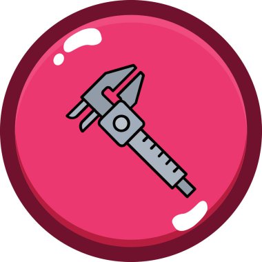 Tornavida. Web simgesi basit illüstrasyon