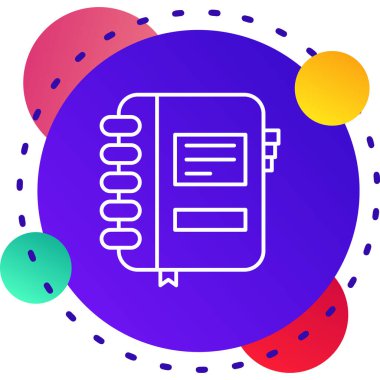 Beyaz arkaplanda satır belgesi simgesi izole edildi. dosya sembolü. Kontrol listesi simgesi. İş konsepti. Renkli taslak konsepti. vektör