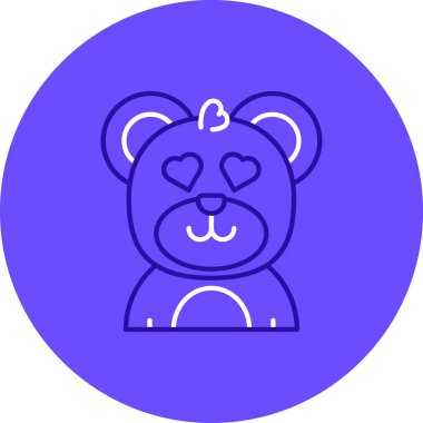 Ayı simgesi vektör illüstrasyonu