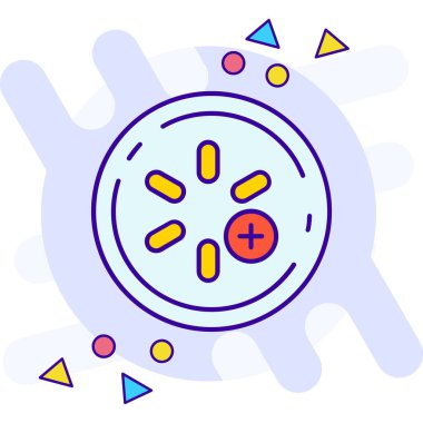 Virüs hastalığı ikonu - ana hatlarıyla