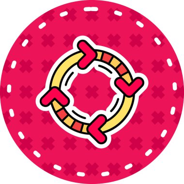 Casino çip vektör simgesi