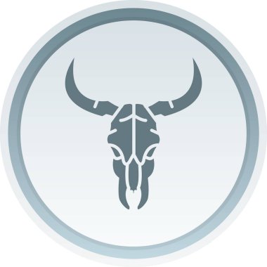 Boynuz ikonlu boğa başı