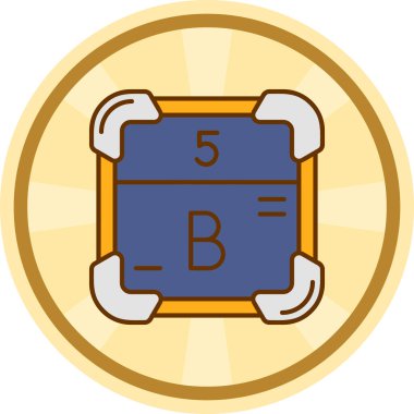 b harfinin vektör çizimi