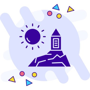 Bir ev simgesinin vektör illüstrasyonu