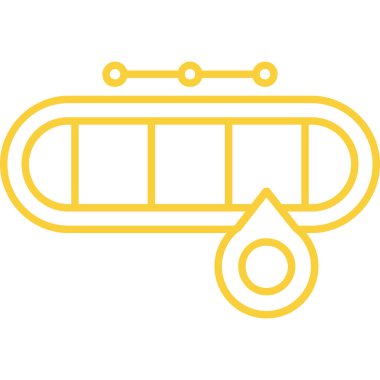 Bir gaz simgesinin vektör illüstrasyonu