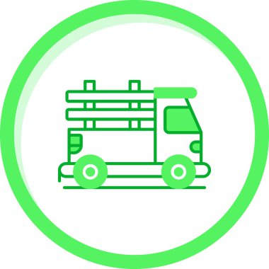 Otobüs. Web simgesi basit illüstrasyon