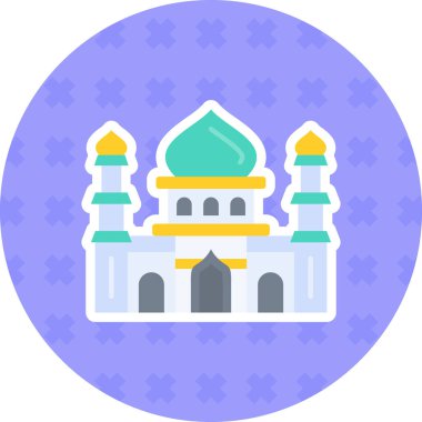 Cami. Web simgesi basit illüstrasyon