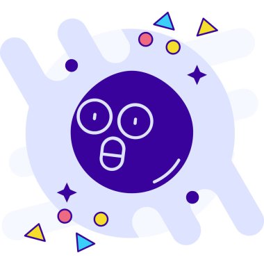 renk mutlu gülümseme simgesi - özet biçimi