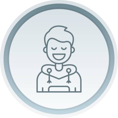 avatar erkek simge vektör çizimi