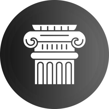 Yunan ve Yunan ikonunun vektör illüstrasyonu.