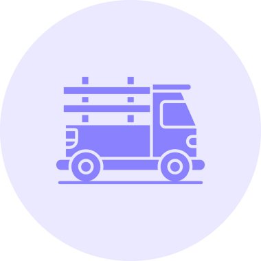 Otobüs. Web simgesi basit illüstrasyon